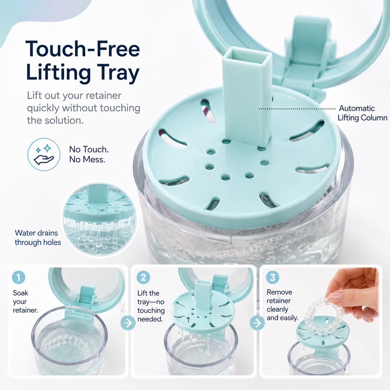 💧Last Day 50% OFF - Portable Retainer and Denture Cleaning Case