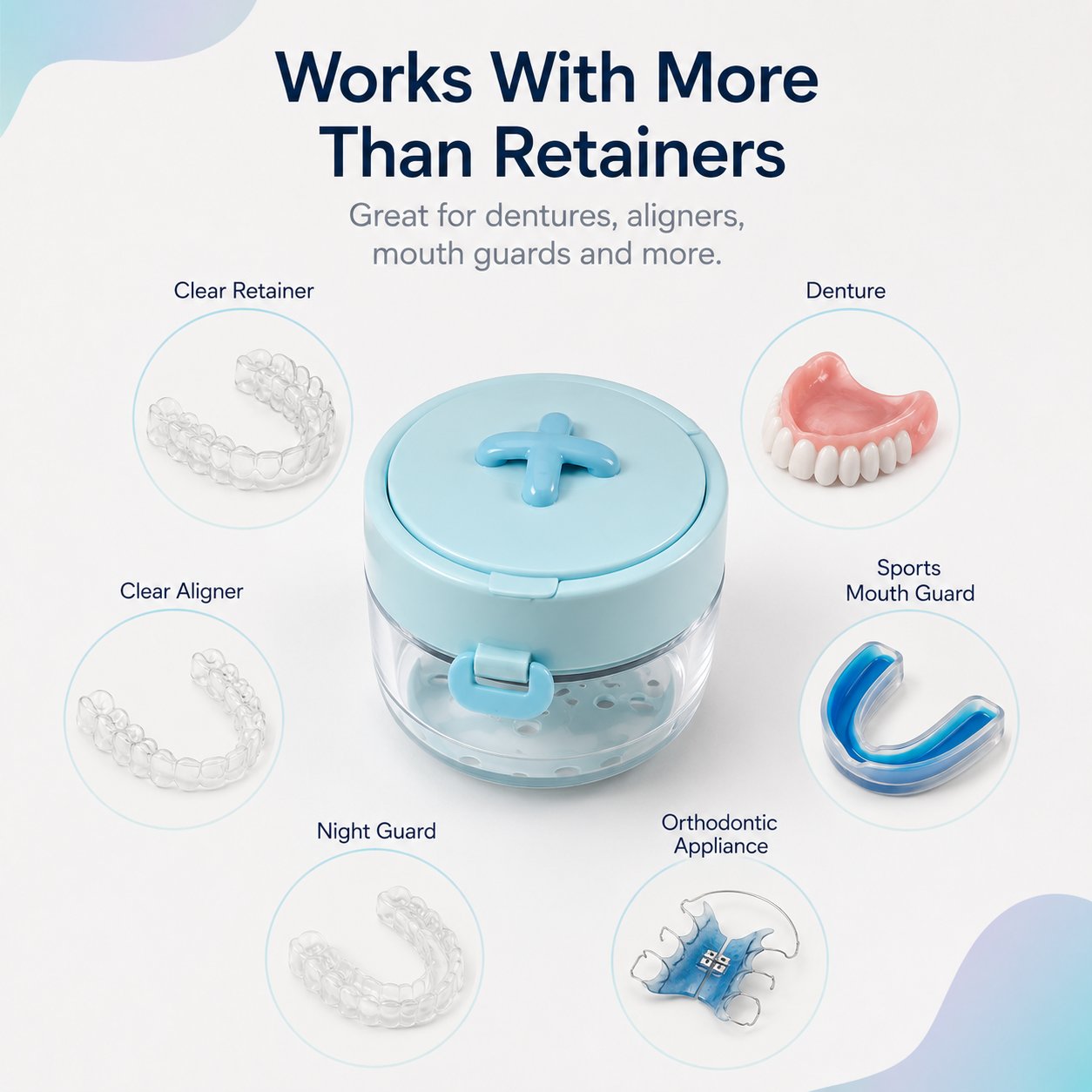 💧Last Day 50% OFF - Portable Retainer and Denture Cleaning Case