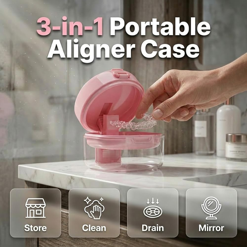 💧Last Day 50% OFF - Portable Retainer and Denture Cleaning Case