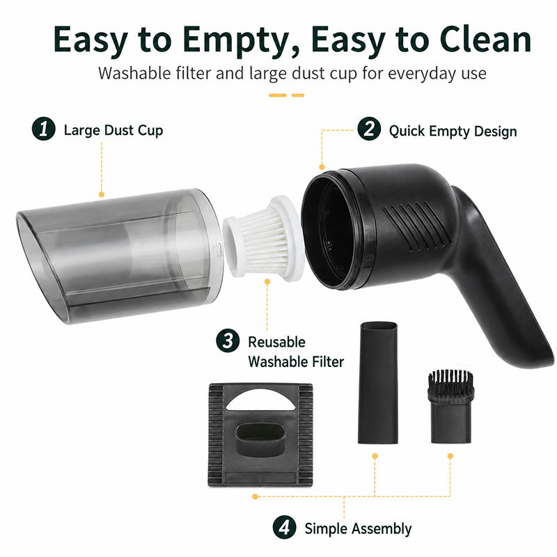 🎉Handheld Cordless Mattress Vacuum Cleaner
