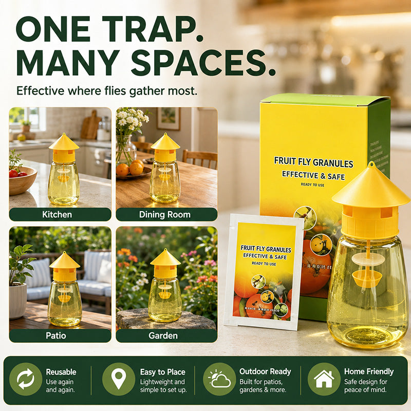 Indoor and Outdoor Hanging Fly Trap