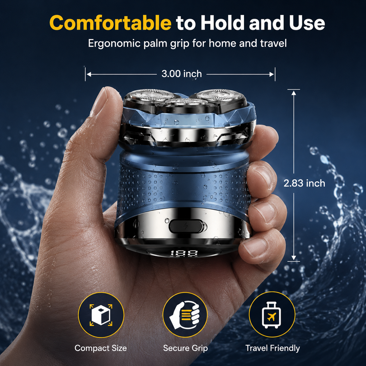 🪒7D Floating Heads Electric Head Shaver