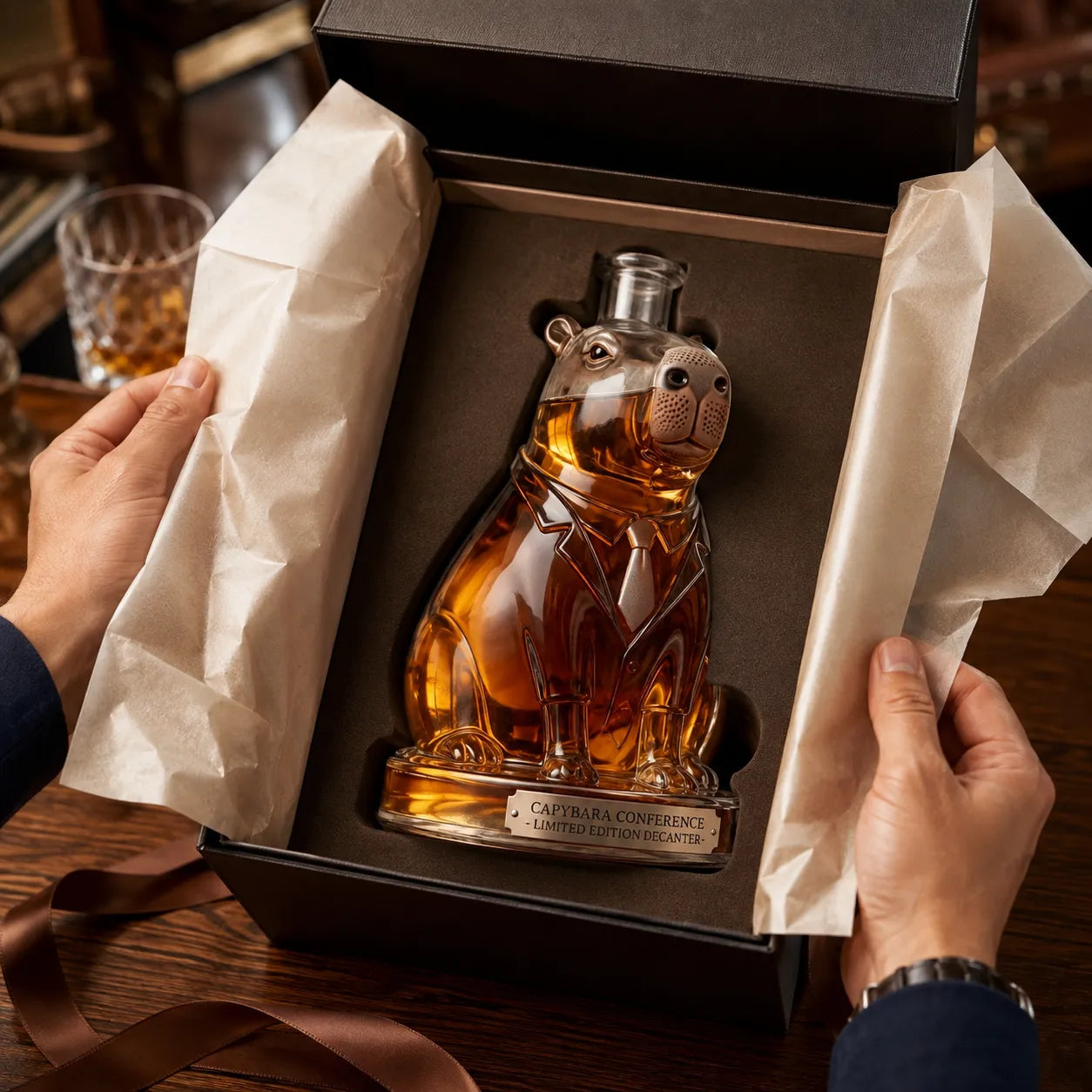 Capybara Conference Limited Edition Whiskey Decanter