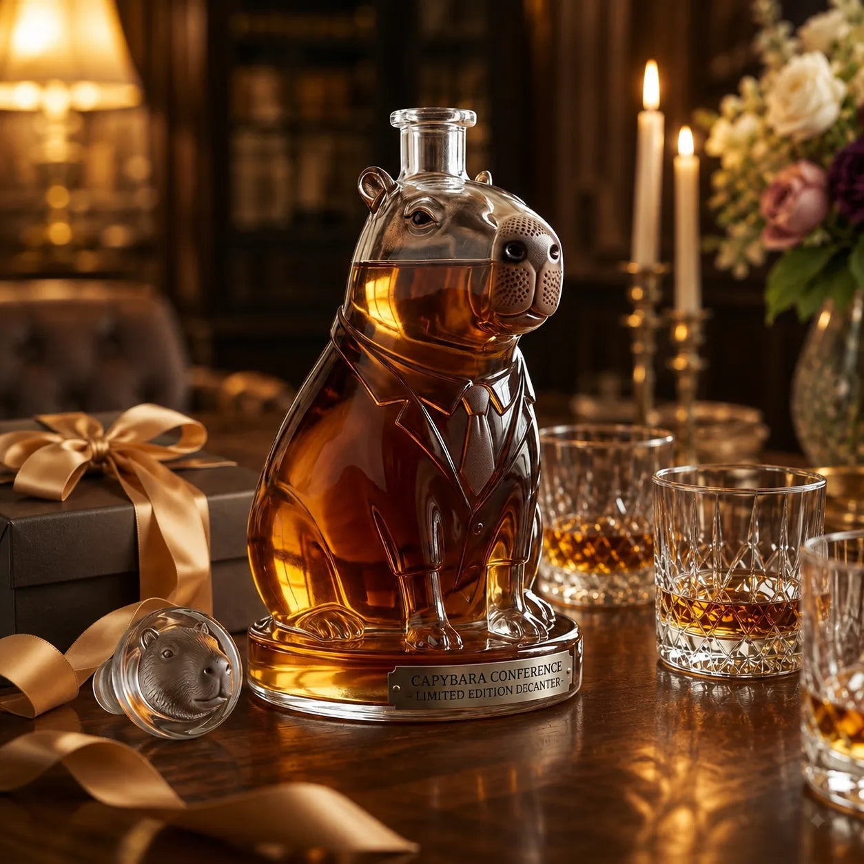 Capybara Conference Limited Edition Whiskey Decanter