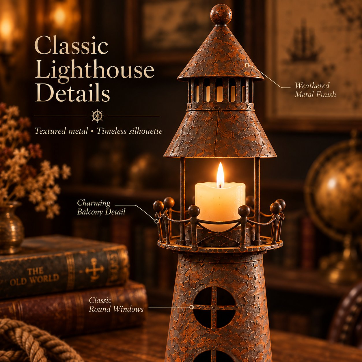Timeless Lighthouse Lantern Decor