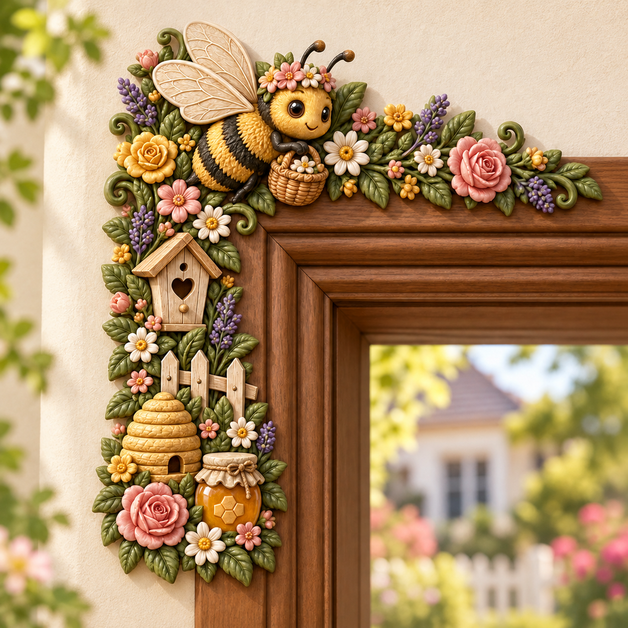 🏡 🌻 Garden Theme Door Frame Corner Decor