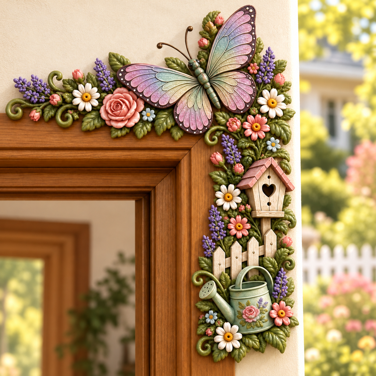 🏡 🌻 Garden Theme Door Frame Corner Decor
