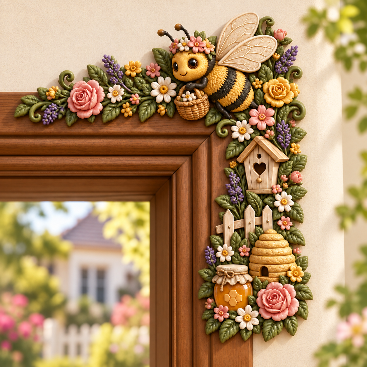 🏡 🌻 Garden Theme Door Frame Corner Decor