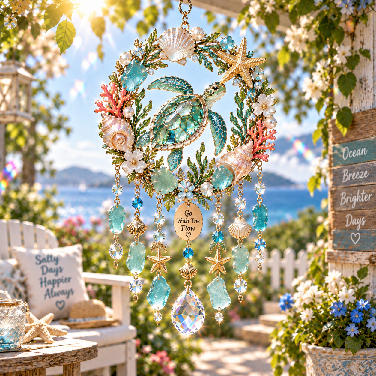Whimsical Acrylic Wind Chime Suncatchers | Meaningful Animal Pendants with Sparkling Crystals