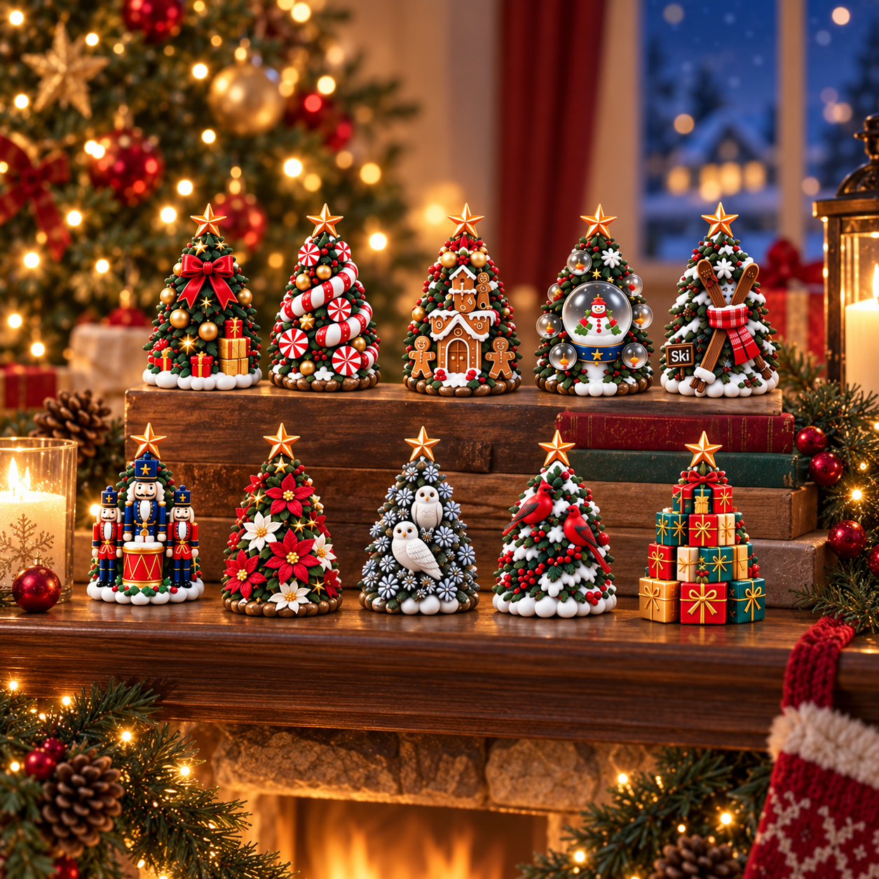 🎄24 Days of Christmas Trees — 24 Unique Mini Tree Collectibles