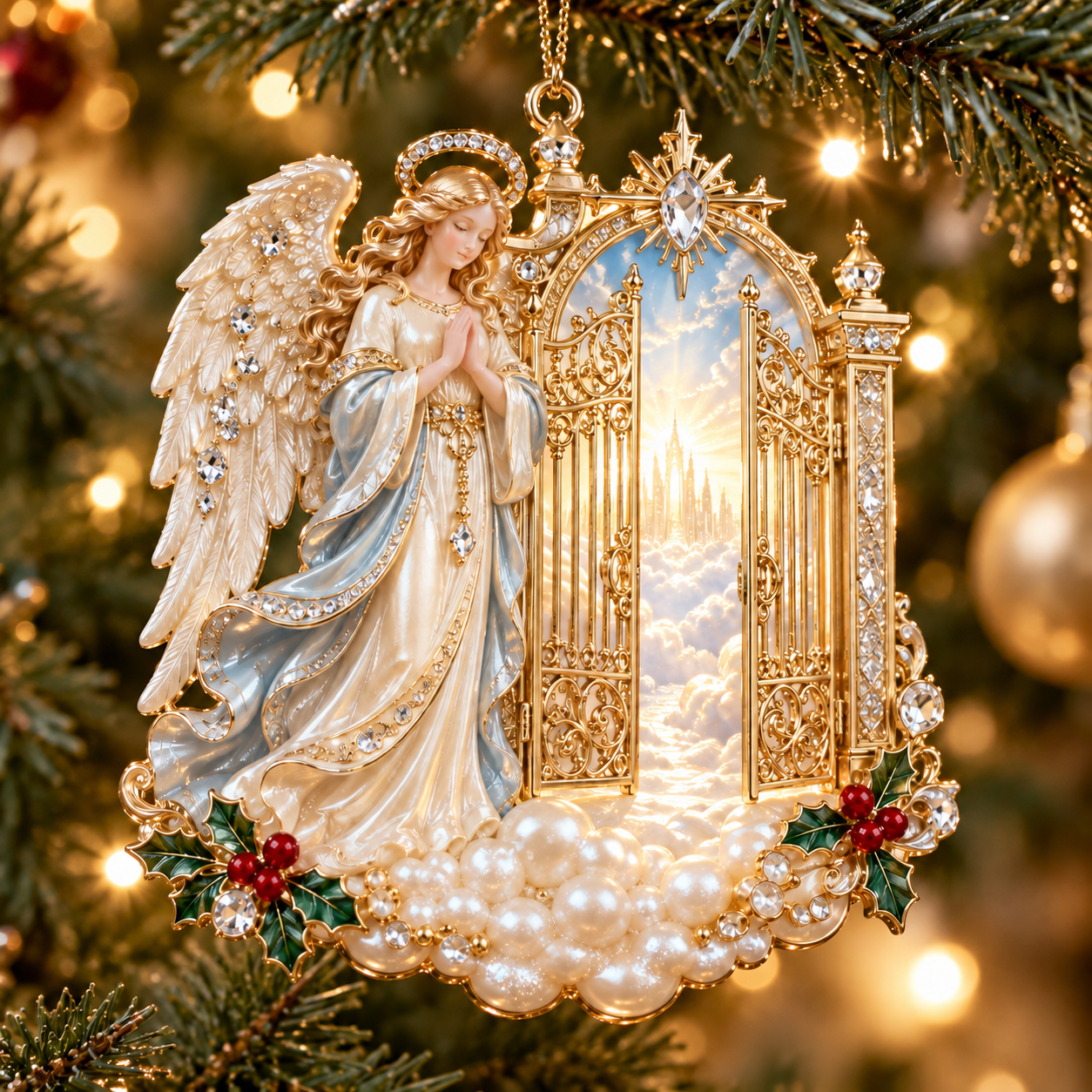 👼 Heavenly Angel Faith Christmas Ornament Collection （4-pack)