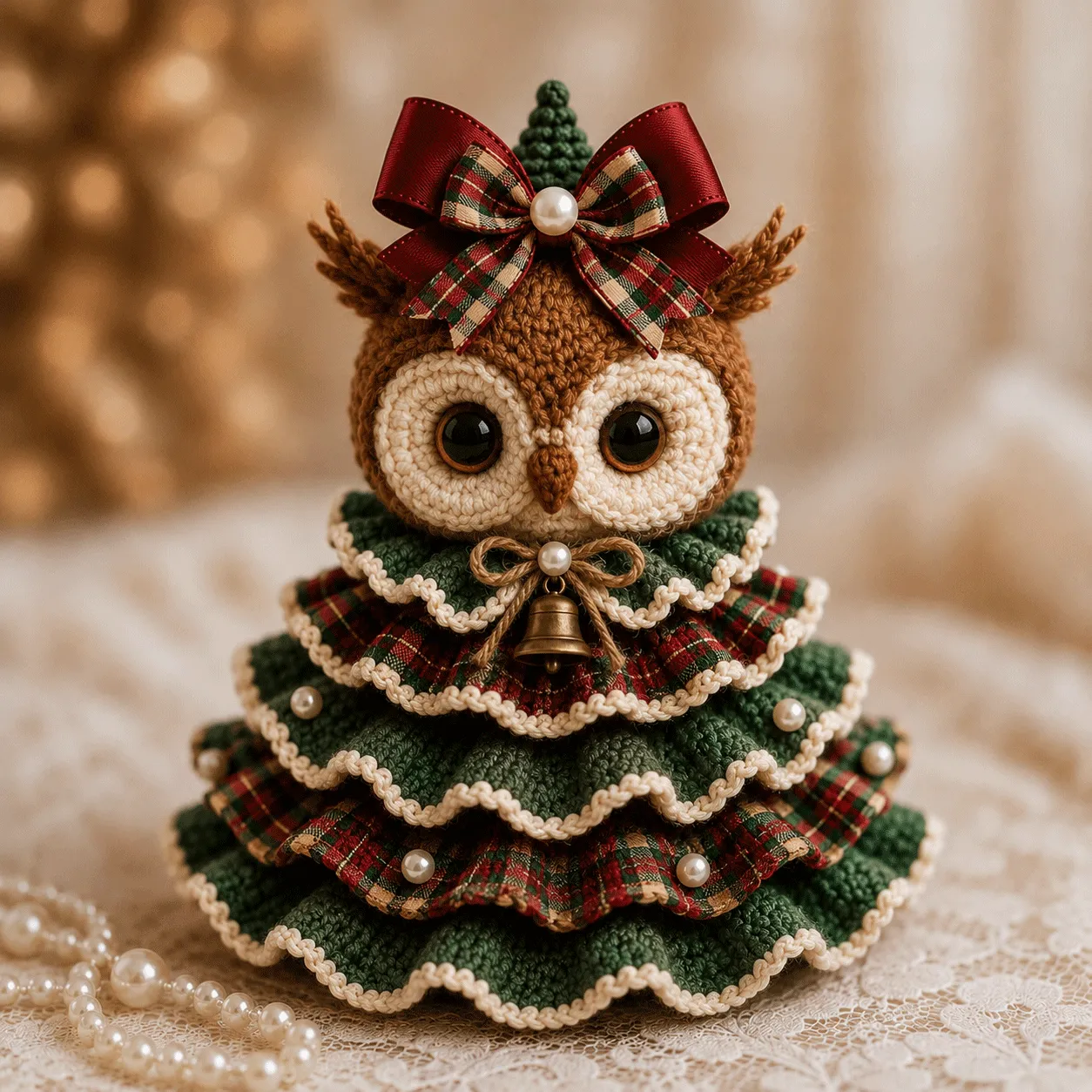 🎄 DIY Animal Christmas Tree Crochet Decor Kit