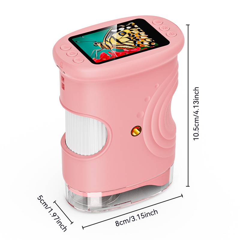 Kids Handheld Digital Microscope – HD Screen Portable STEM Explorer