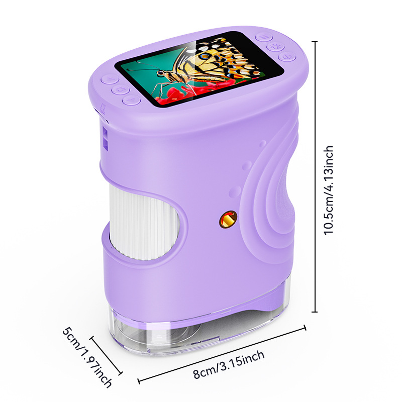 Kids Handheld Digital Microscope – HD Screen Portable STEM Explorer