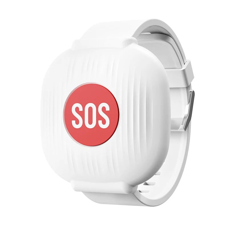SOS Emergency Alert Wristband | One-Touch Senior Fall Alarm Bracelet | No Monthly Fee