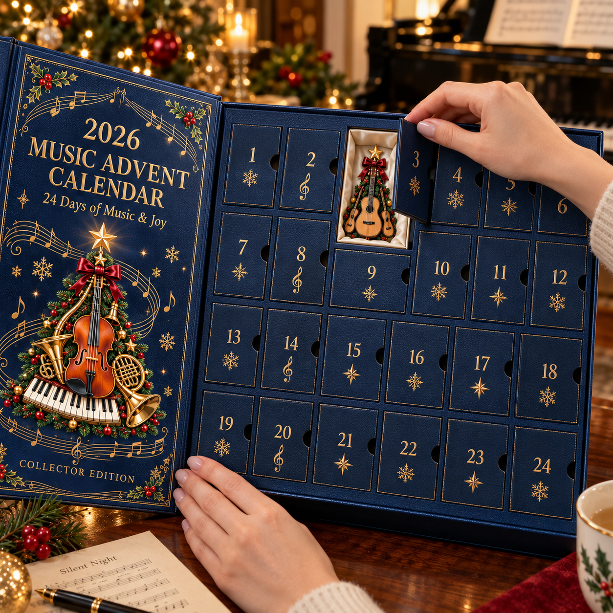 🎵 2026 Music Lovers’ Advent Calendar – 24 Days of Musical Instrument Miniatures for Christmas Tree Decor 🎄