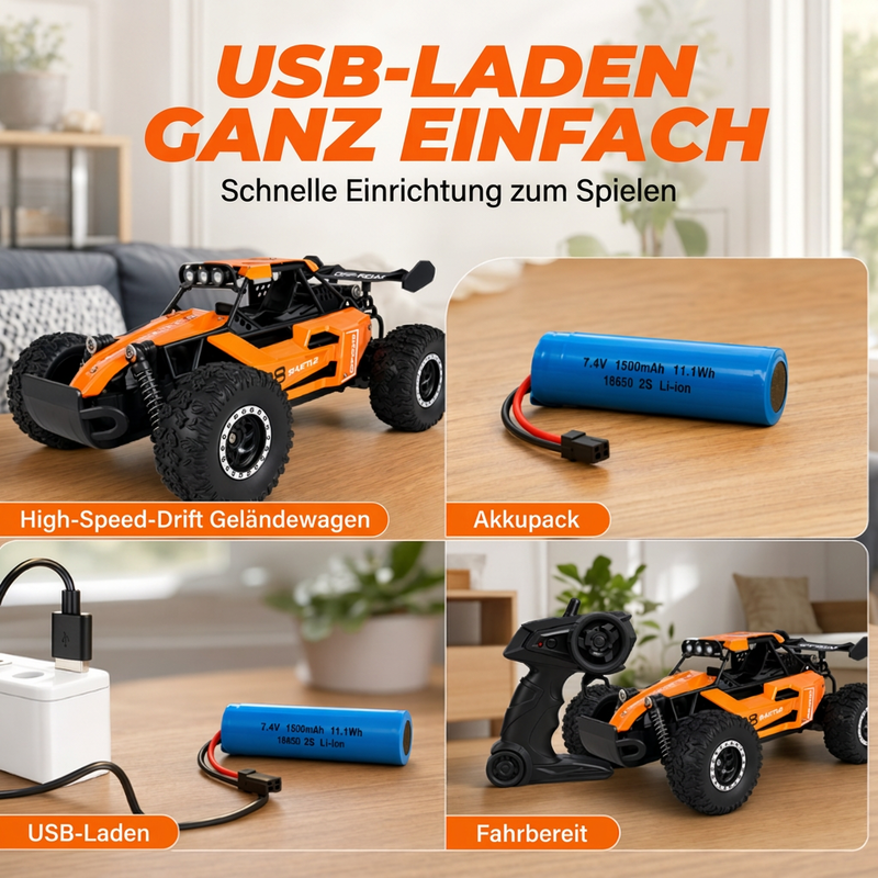 High-Speed RC Off-Road Car