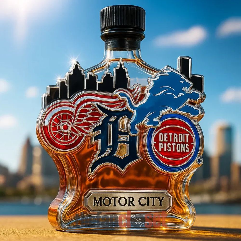 Detroit Limited Edition Motor City Whiskey Bottle