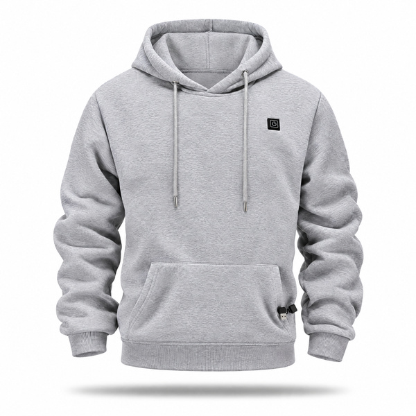 🔥Unisex Heated Pullover Hoodie – Warm Hands, Cozy Core & All-Day Comfort