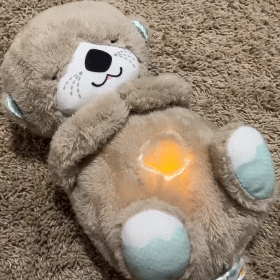Breathing Stuffed Smile Otter Baby Toys