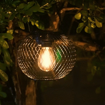 2 Pack Outdoor Solar Hanging Light