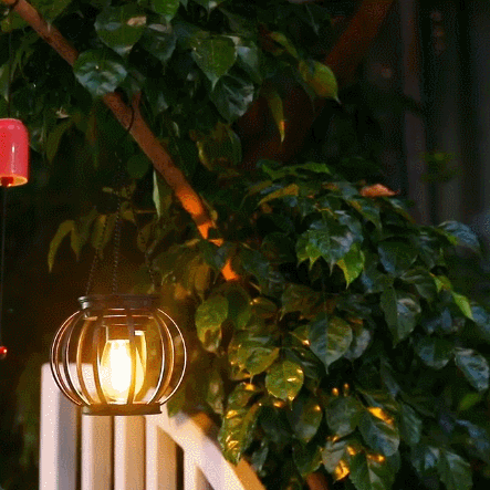 2 Pack Outdoor Solar Hanging Light