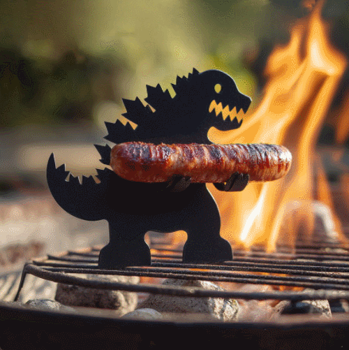 2 PCS Funny Hot Dog Holders For Grill