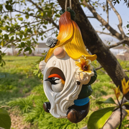 🪺🏡 Gnome Sweet Gnome Birdhouse – Whimsical Shelter Meets Garden Charm! 🐦✨