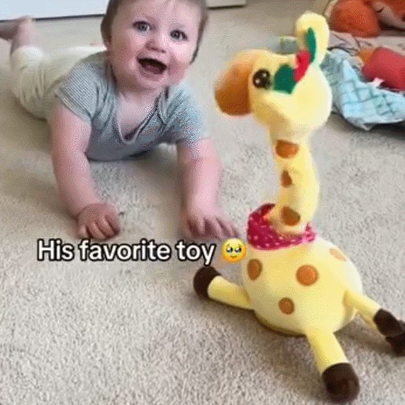 🎉 Best-Selling Musical Giraffe Toy – Sings, Dances & Repeats What You Say! 🦒🎵🗣️