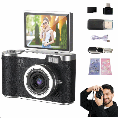 4K Foldable Screen Digital Camera