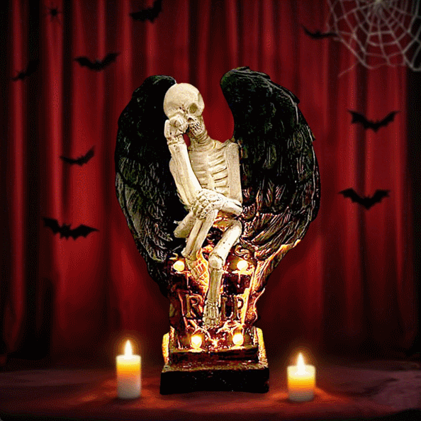 Halloween horror decorations with LED lights