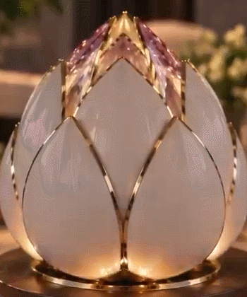 Automatic Blooming Perpetual Calendar – Programmable Flower Date Display with Warm Light