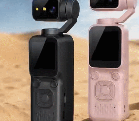 Pocket Handheld Action Camera with Built-In Display & Memory Kit