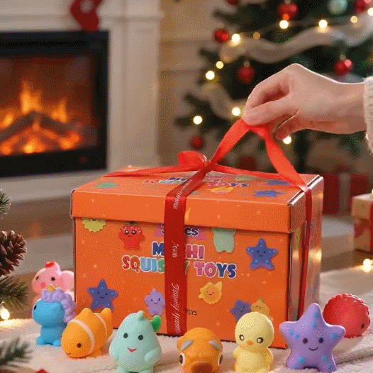 30-Piece Kawaii Mochi Squishy Toy Gift Set