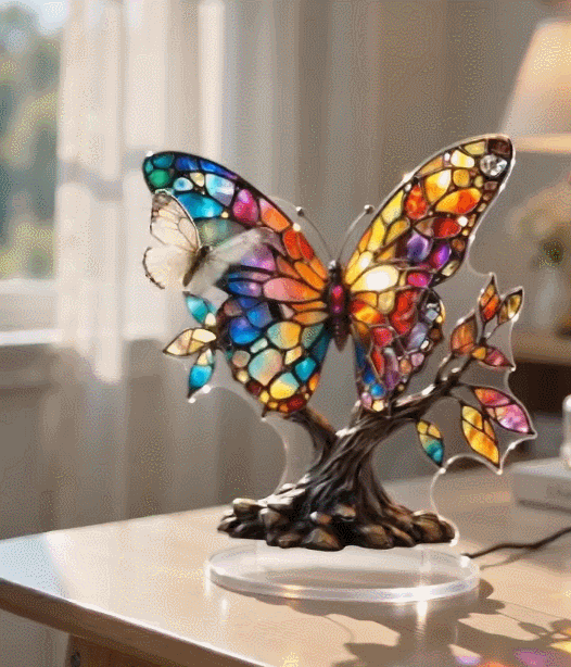 Stained-Glass Inspired Butterfly Light Enhancer