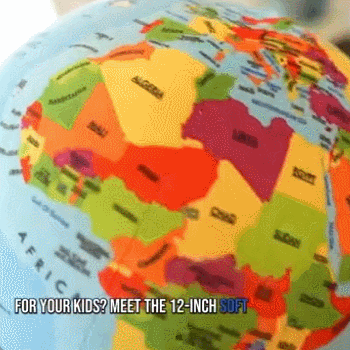 🌍 12-Inch Soft World Globe for Kids – Hands-On Geography Learning Toy