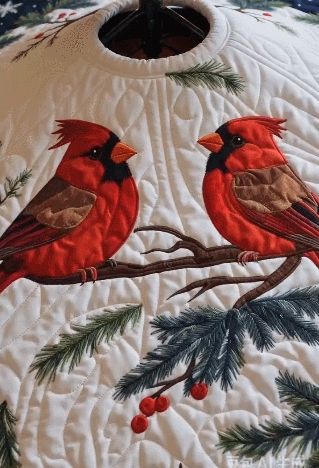 Three-dimensional Illusion Christmas Tree Skirt