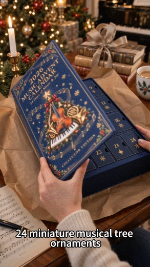 2026 Music Advent Calendar – 24-Day Christmas Countdown with Musical Instrument Collectibles