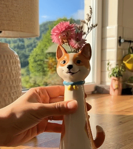 🐶 Mother’s Day Special – Dog Flower Vase
