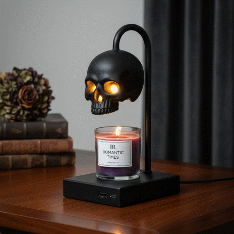 💀 Skull Candle Warmer Lamp