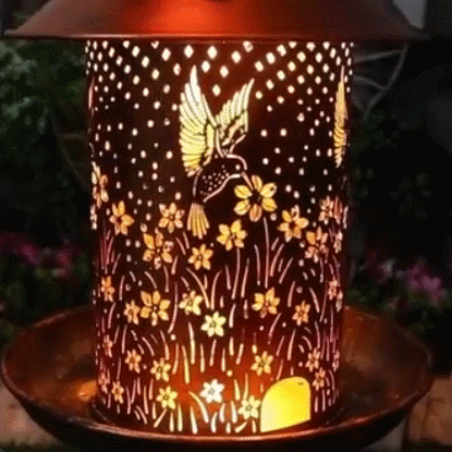 Enchanting Hummingbird Solar Bird Feeder
