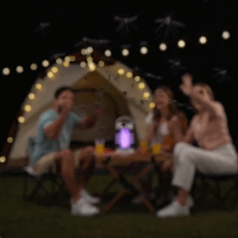 3-in-1 Rechargeable Mosquito Killer Lamp – UV Light, CO2 Lure & 4000V Electric Grid