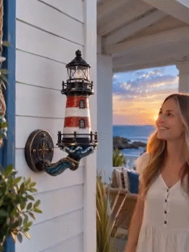 🌊 Vintage Coastal Lighthouse Wall Light
