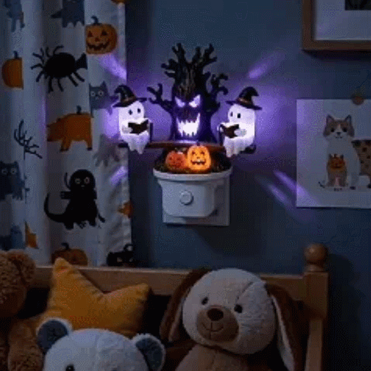 👻 Halloween Ghost Tree Night Light