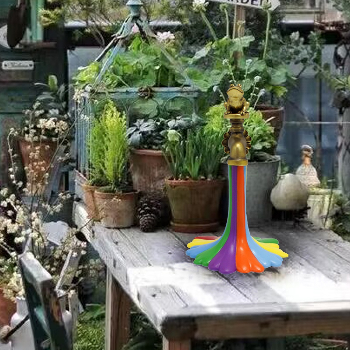 Frog Rainbow Faucet Ornament