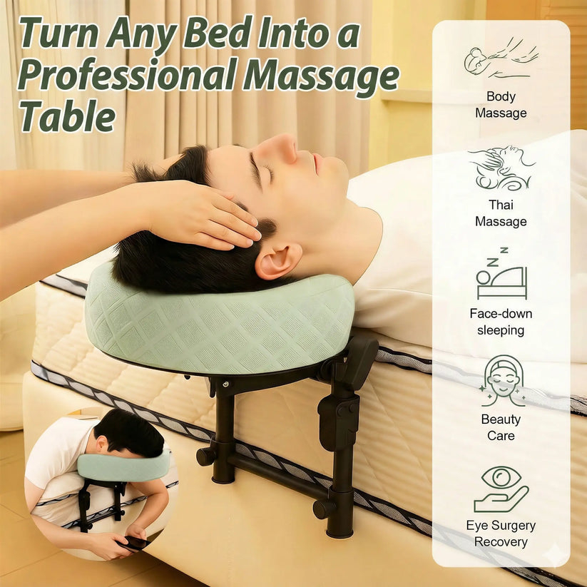 Adjustable Face-Down Massage Headrest