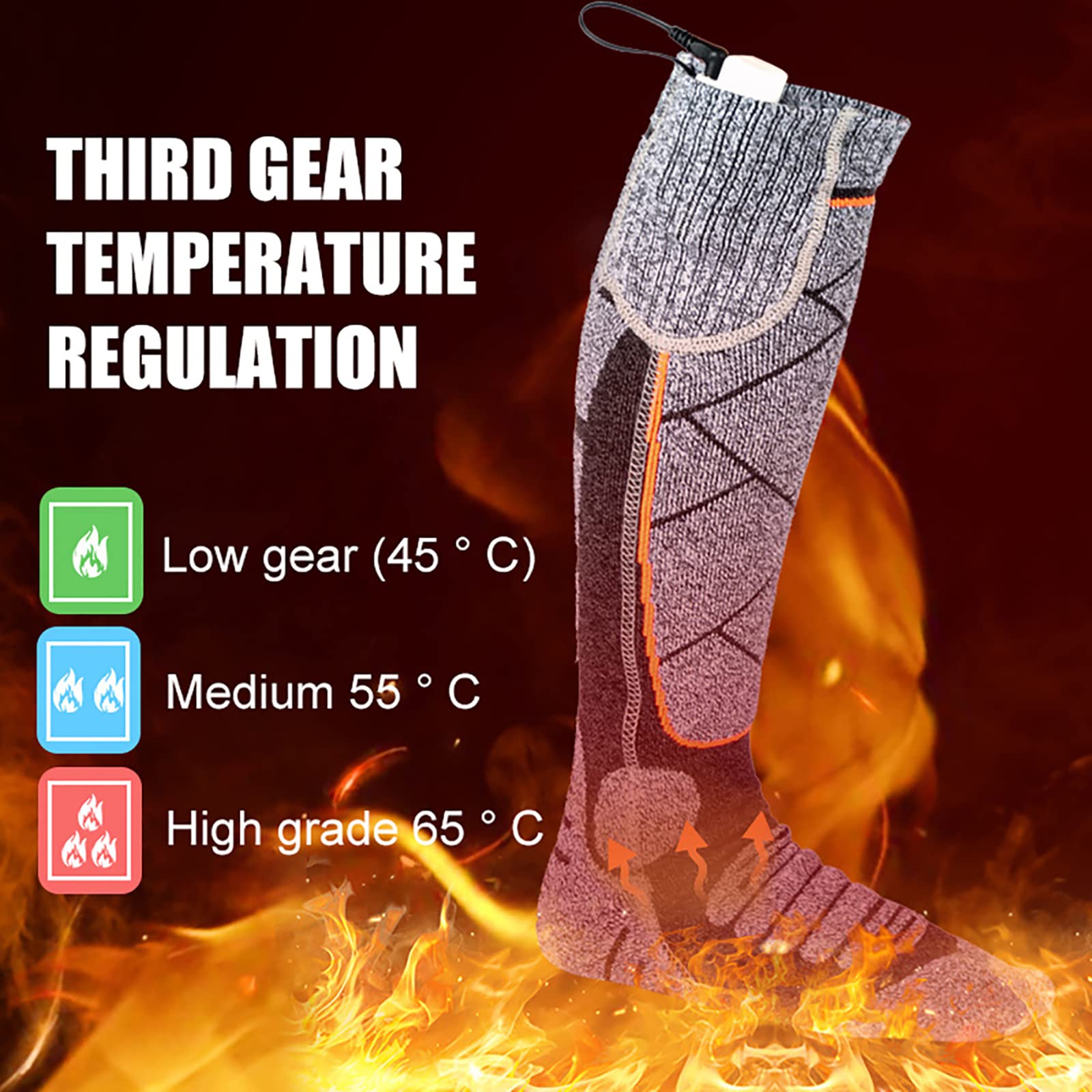Heated Socks with Adjustable Temperature-Unisex-🎁Perfect Gift For Winter