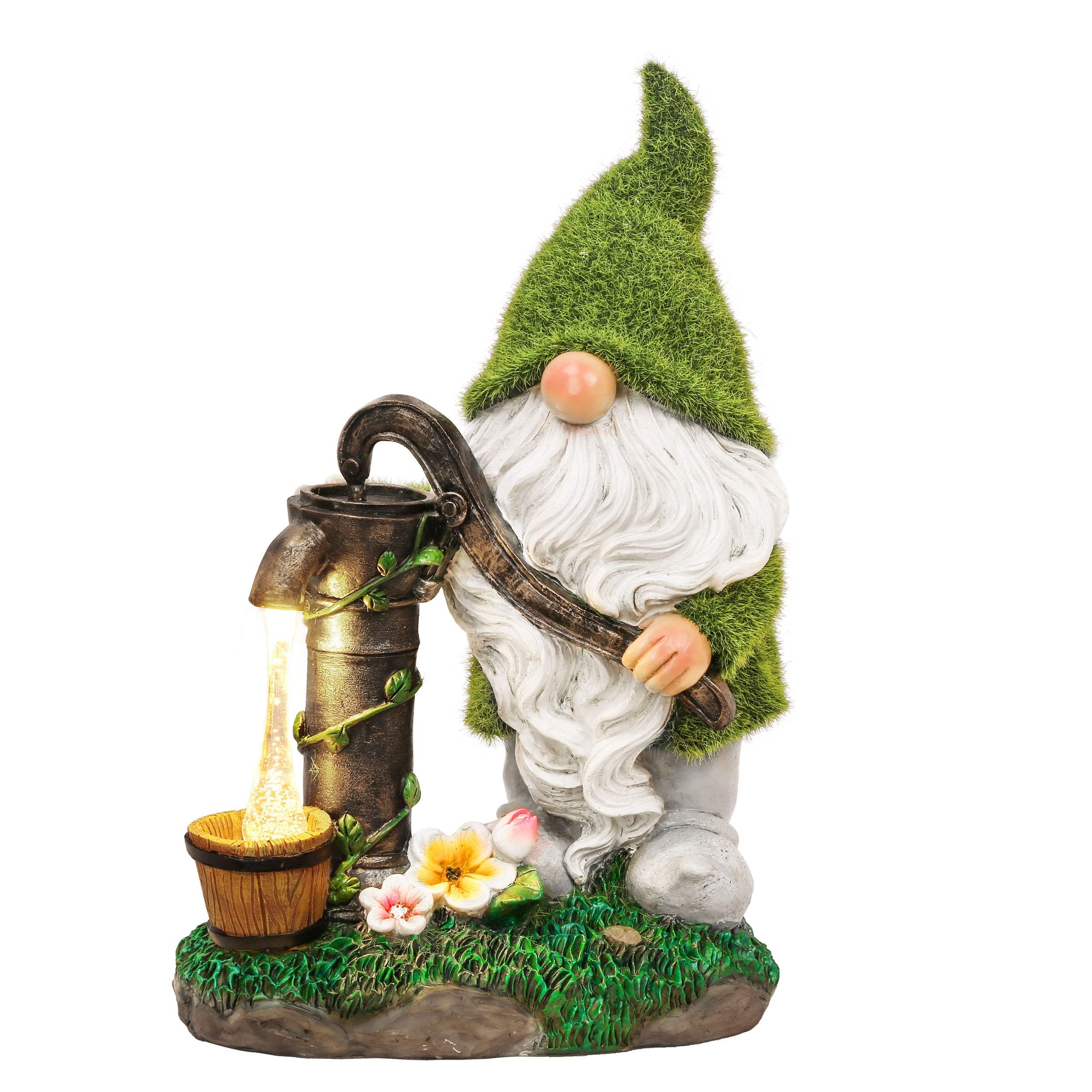 Solar Garden Outdoor Dwarf Statue
