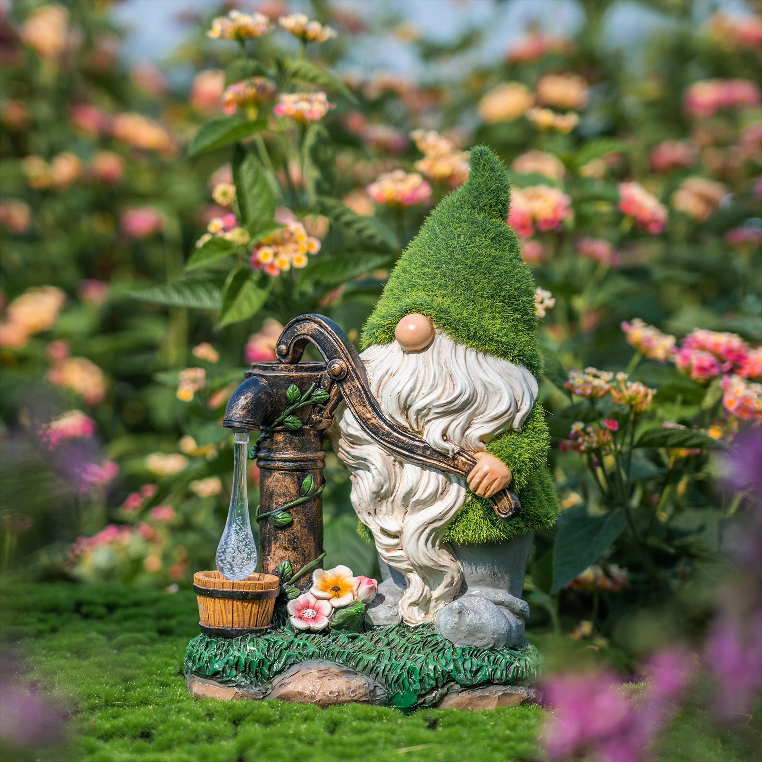 Solar Garden Outdoor Dwarf Statue