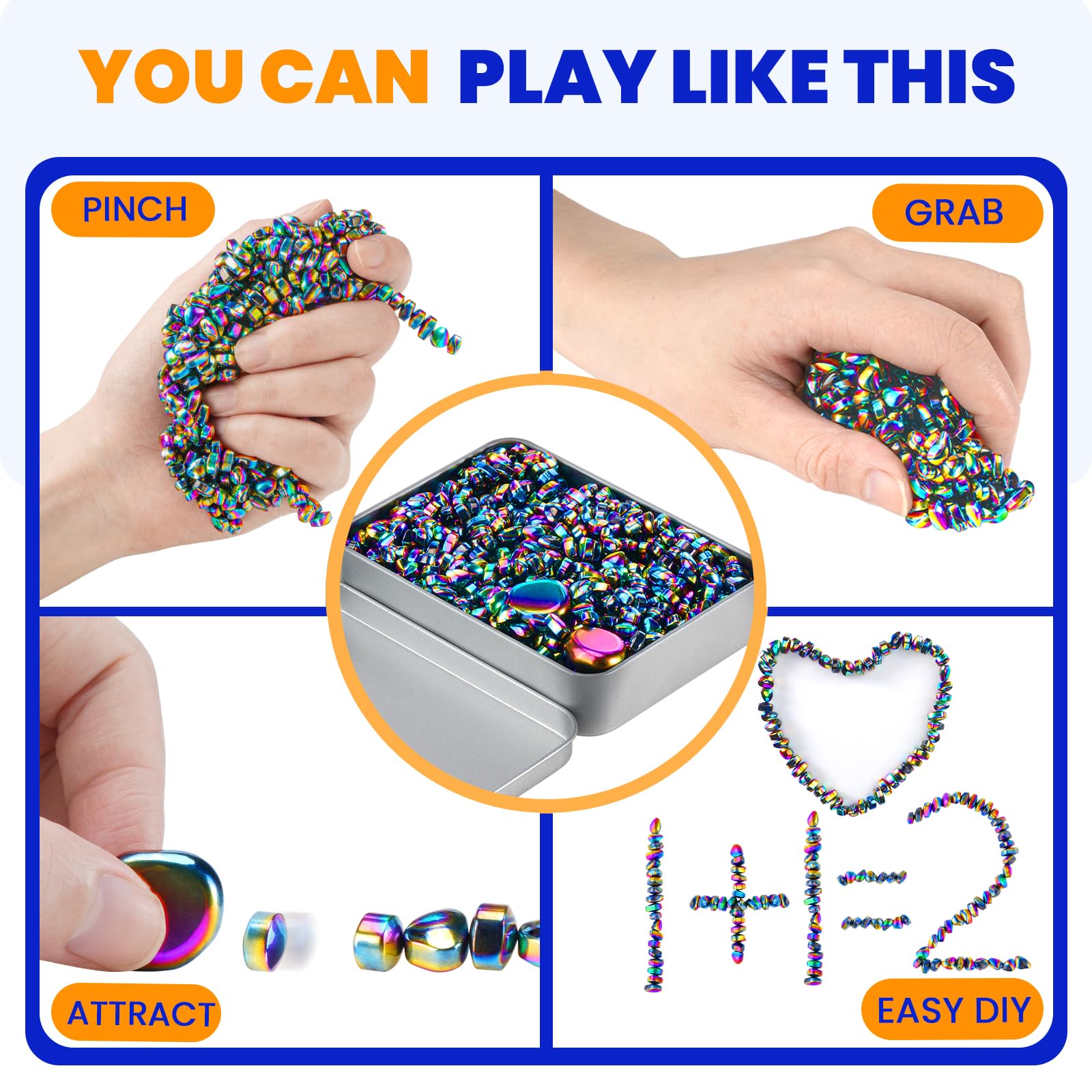 Fidget Toys for Adult, Weak Ferrite Putty Desk Toys 